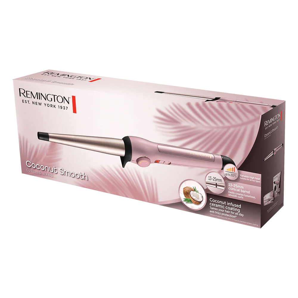 Remington Coconut Smooth Hair Curling Wand Ci5901