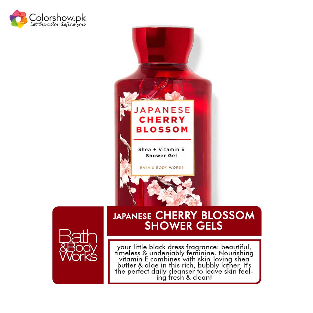 Shop Bath & Body Works Japanese Cherry Blossom Shower gels Online in Pakistan - ColorshowPk 